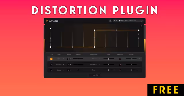 Plugin Boutique Giving the DriveMod distortion plugin for FREE for a limited time