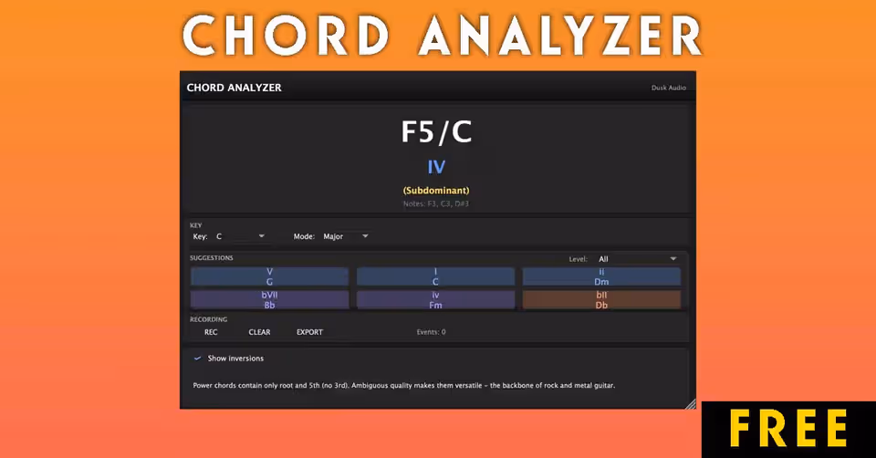 Dusk Audio Chord Analyzer: A Free Tool That Makes Music Theory Click