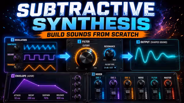 Subtractive Synthesis Explained: Building Sounds From Scratch