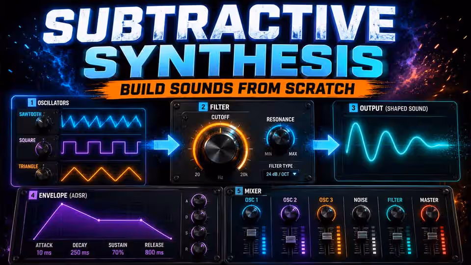 Subtractive Synthesis Explained: Building Sounds From Scratch