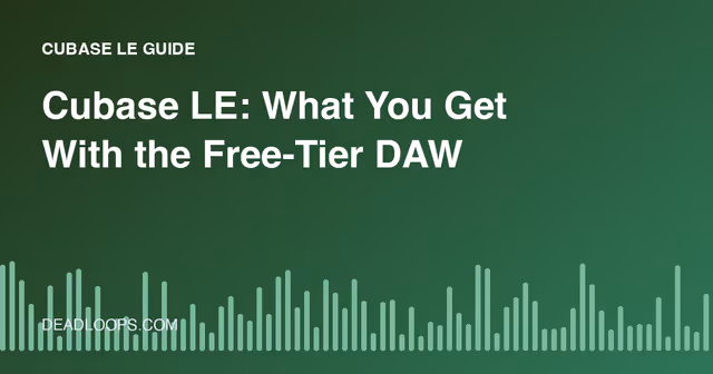 Cubase LE: What You Get With the Free-Tier DAW