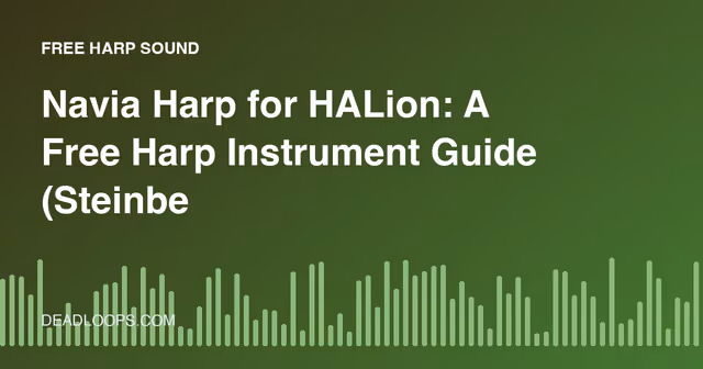 Navia Harp for HALion: A Free Harp Instrument Guide (Steinberg)